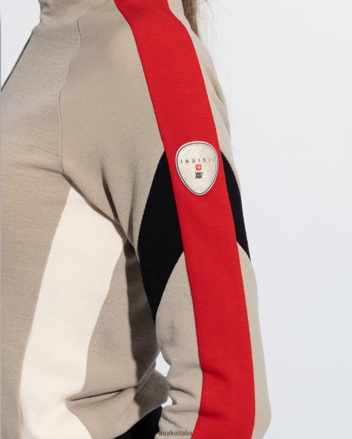 INUIKII x WN donne chiusura lampo abbigliamento sabbia 6FFJHD282