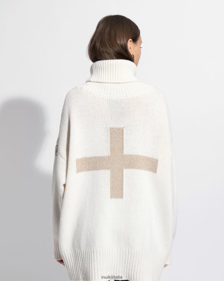 INUIKII x WN donne maglione abbigliamento crema 6FFJHD281