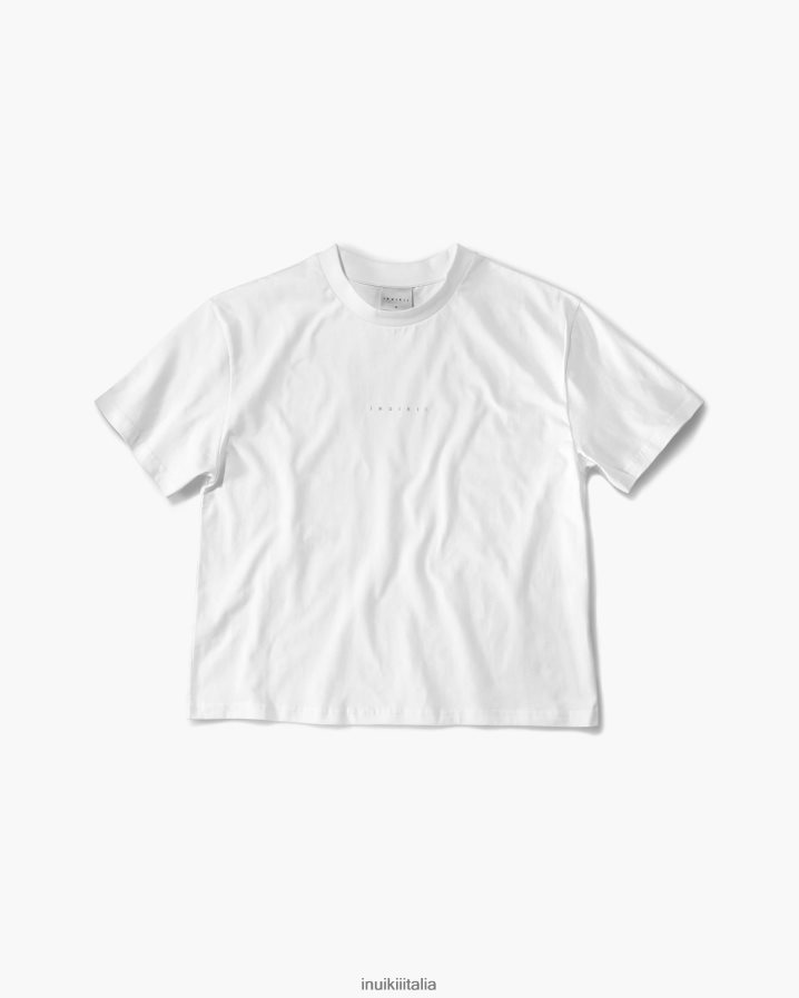 INUIKII donne maglietta in cotone organico abbigliamento bianco 6FFJHD272