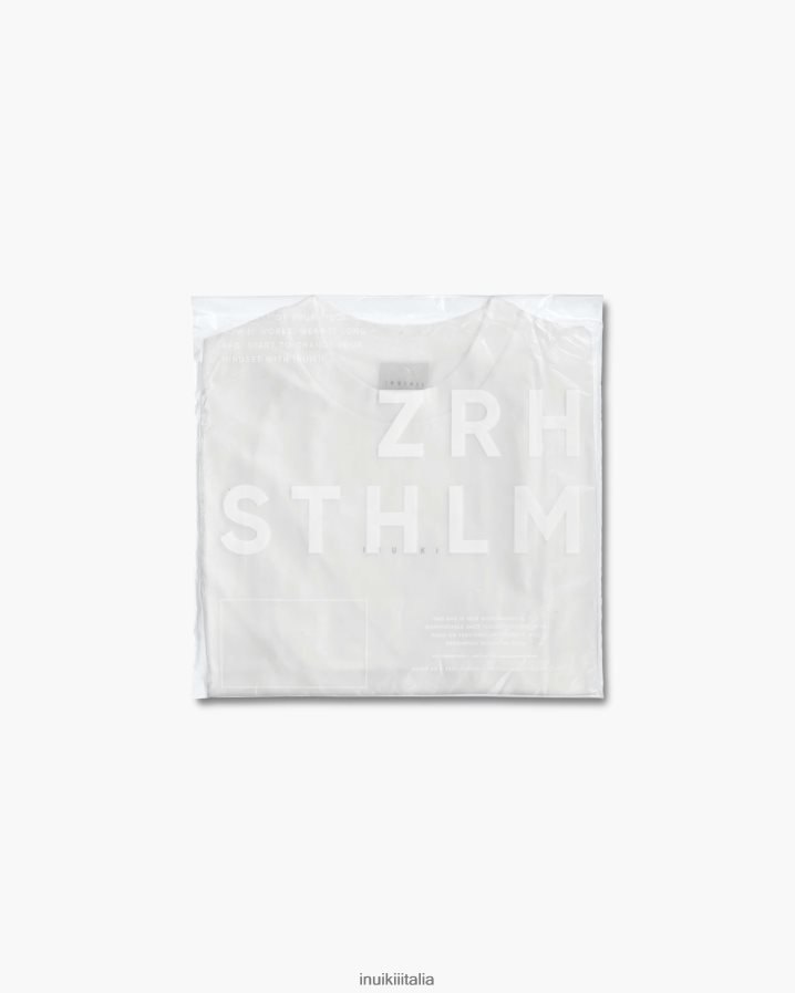 INUIKII donne maglietta in cotone organico abbigliamento bianco 6FFJHD272