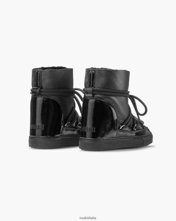 INUIKII donne cuneo lucido calzature notte nera 6FFJHD205