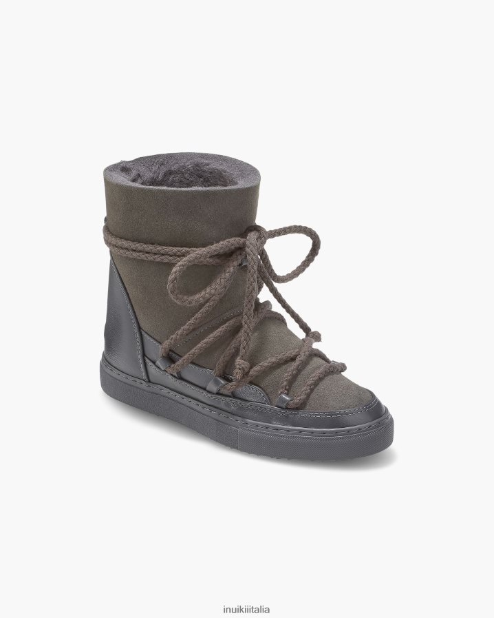 INUIKII donne zeppa classica calzature grigio scuro 6FFJHD152