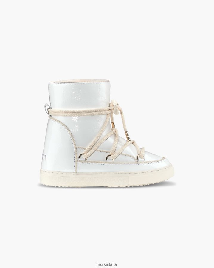 INUIKII donne zeppa in naplack tutta pelle calzature bianco 6FFJHD195