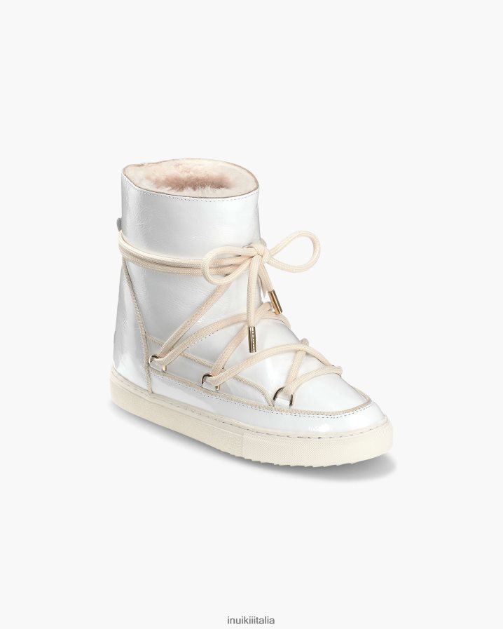INUIKII donne zeppa in naplack tutta pelle calzature bianco 6FFJHD195