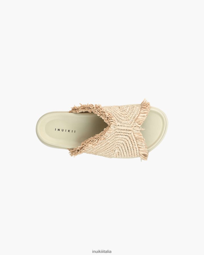 INUIKII donne luna di rafia calzature beige 6FFJHD82