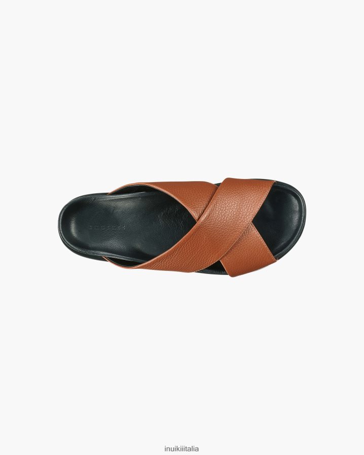 INUIKII uomini attraversato calzature marrone 6FFJHD346