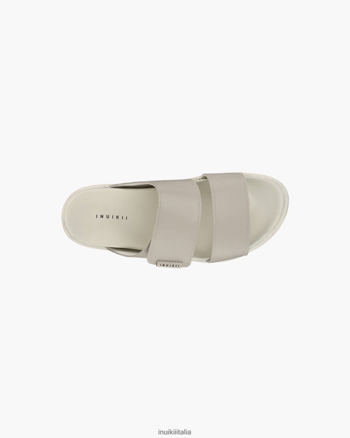 INUIKII uomini doppia fascia in pelle calzature beige 6FFJHD352