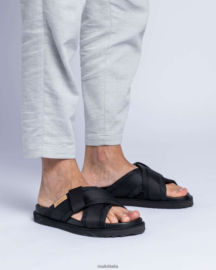 INUIKII uomini pesce palla incrociato calzature nero 6FFJHD354