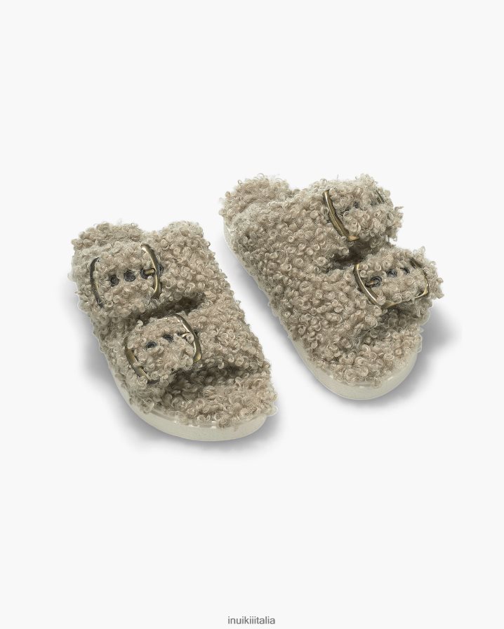 INUIKII donne fibbia vegana calzature beige 6FFJHD97