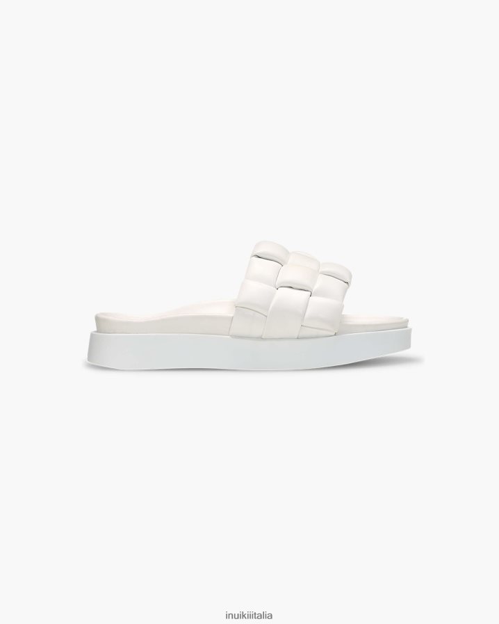 INUIKII donne intrecciato vegano calzature bianco 6FFJHD95