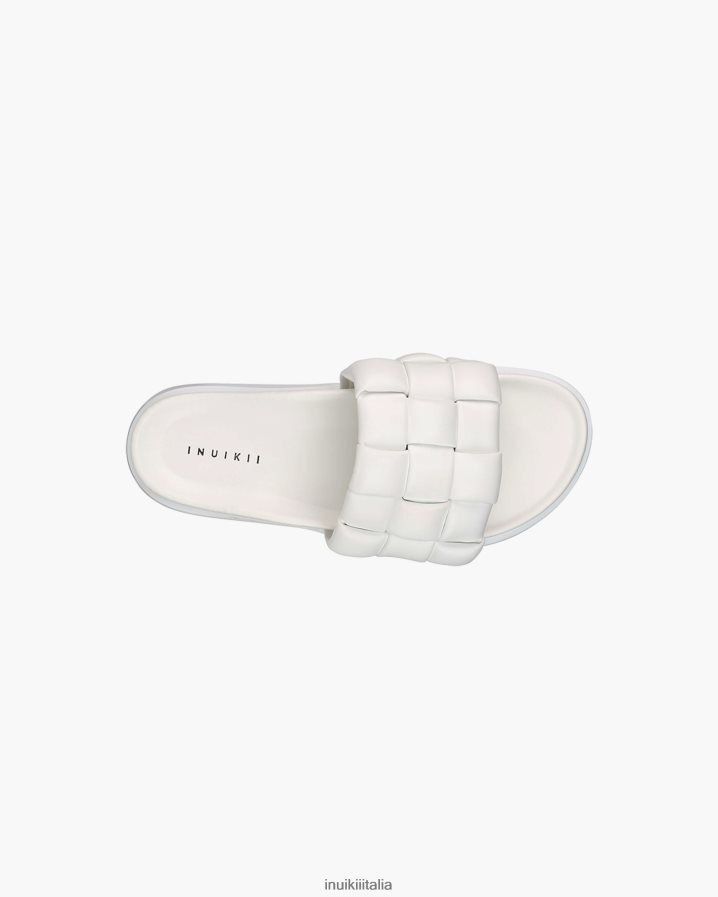 INUIKII donne intrecciato vegano calzature bianco 6FFJHD95