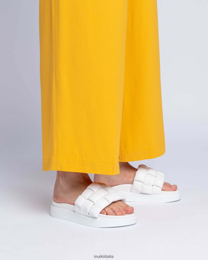 INUIKII donne intrecciato vegano calzature bianco 6FFJHD95