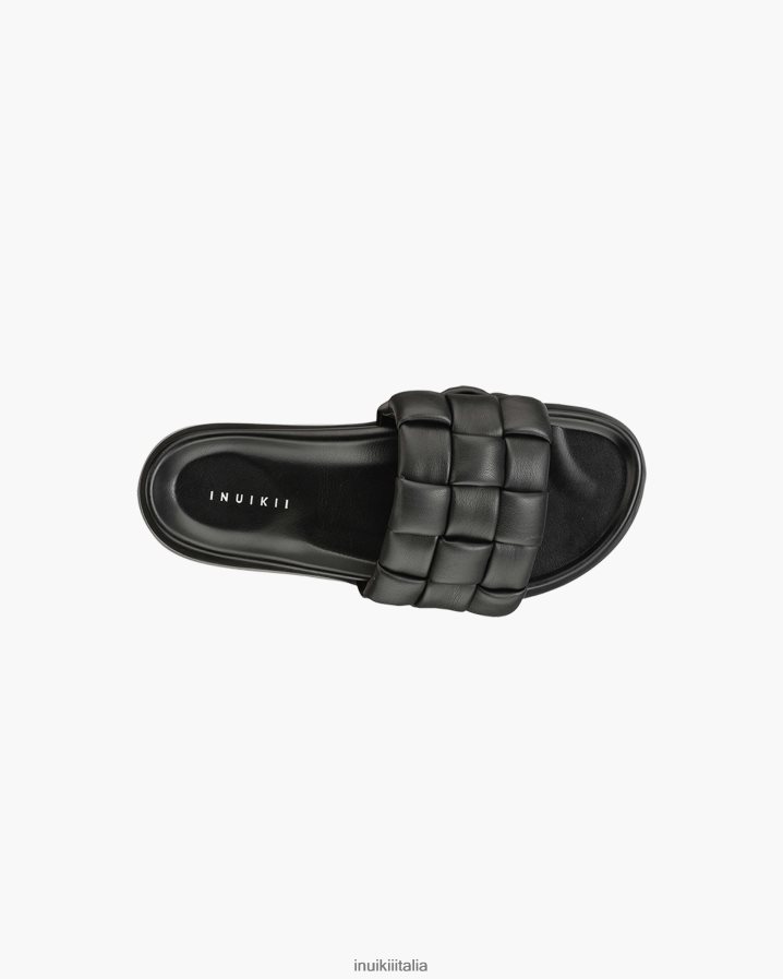 INUIKII donne intrecciato vegano calzature nero 6FFJHD96