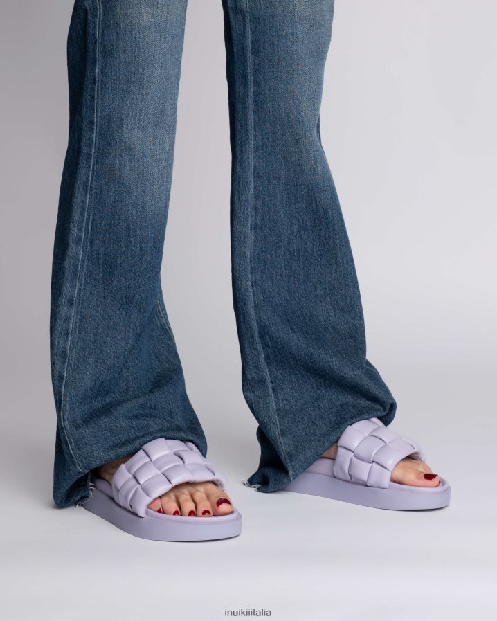 INUIKII donne intrecciato vegano calzature viola 6FFJHD93