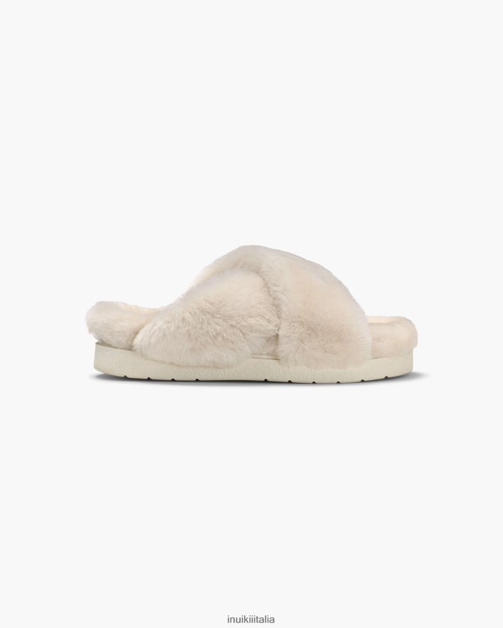 INUIKII donne pantofola classica in shearling calzature beige 6FFJHD103