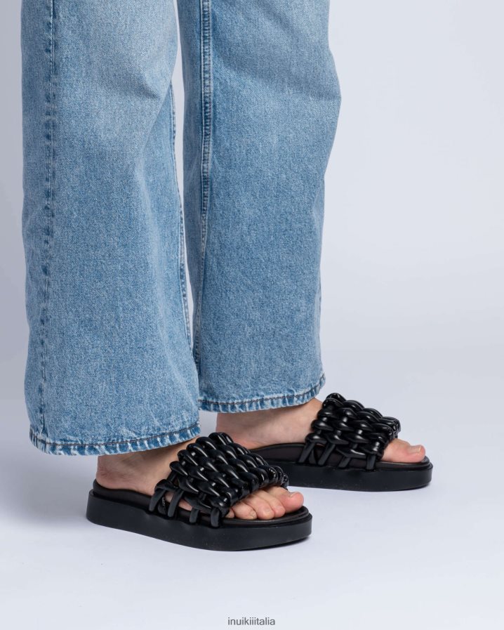 INUIKII donne tubo intrecciato calzature nero 6FFJHD92