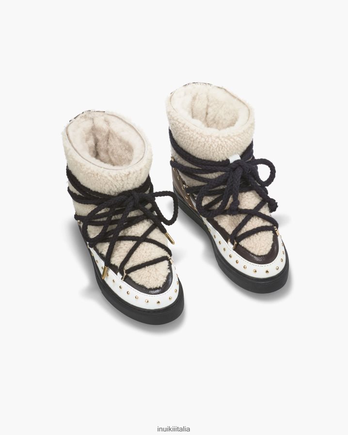 INUIKII donne cuneo di roccia riccio calzature crema 6FFJHD174