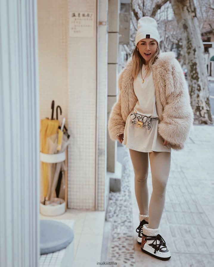 INUIKII donne roccia riccia calzature crema 6FFJHD166