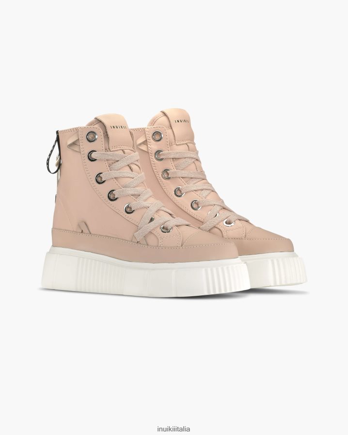 INUIKII donne matilda in pelle alta calzature nudo 6FFJHD48