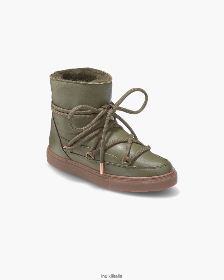 INUIKII donne scarpa da ginnastica in nappa calzature verde 6FFJHD223