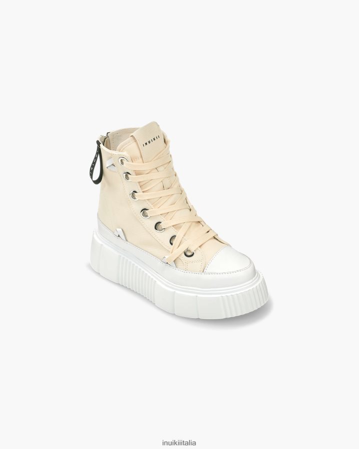 INUIKII donne tela matilde alta 23 calzature beige 6FFJHD34