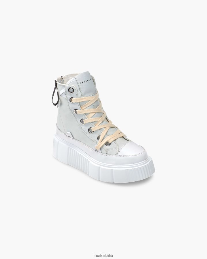 INUIKII donne tela matilde alta 23 calzature grigio chiaro 6FFJHD37