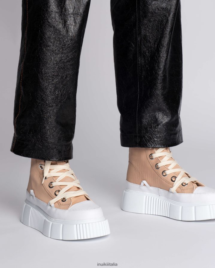 INUIKII donne tela matilde alta 23 calzature sabbia 6FFJHD35