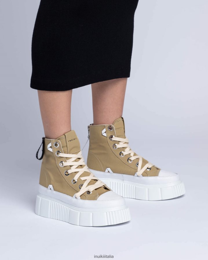 INUIKII donne tela matilde alta 23 calzature verde 6FFJHD36