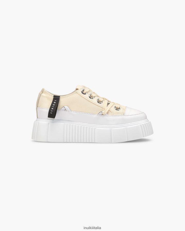 INUIKII donne tela matilde bassa 23 calzature beige 6FFJHD45