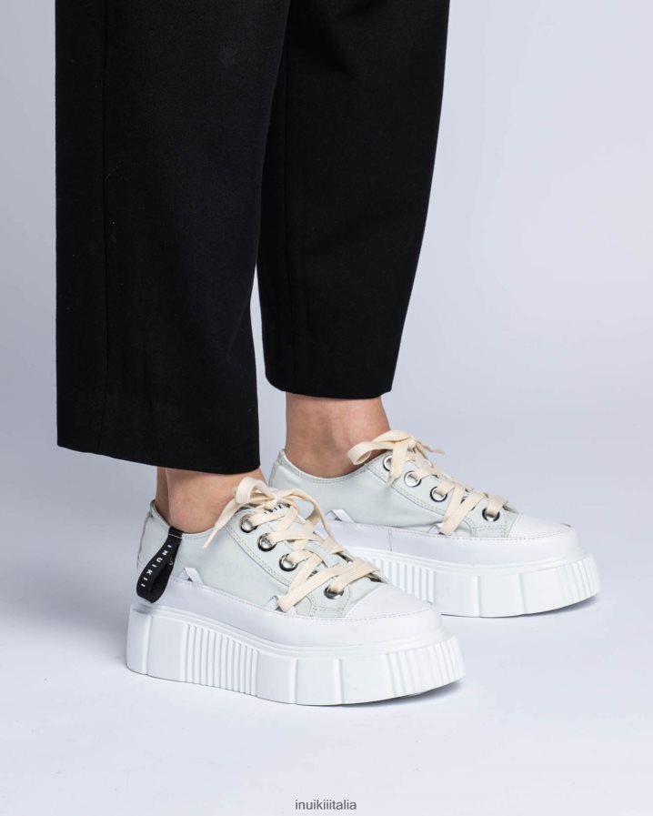 INUIKII donne tela matilde bassa 23 calzature grigio chiaro 6FFJHD44