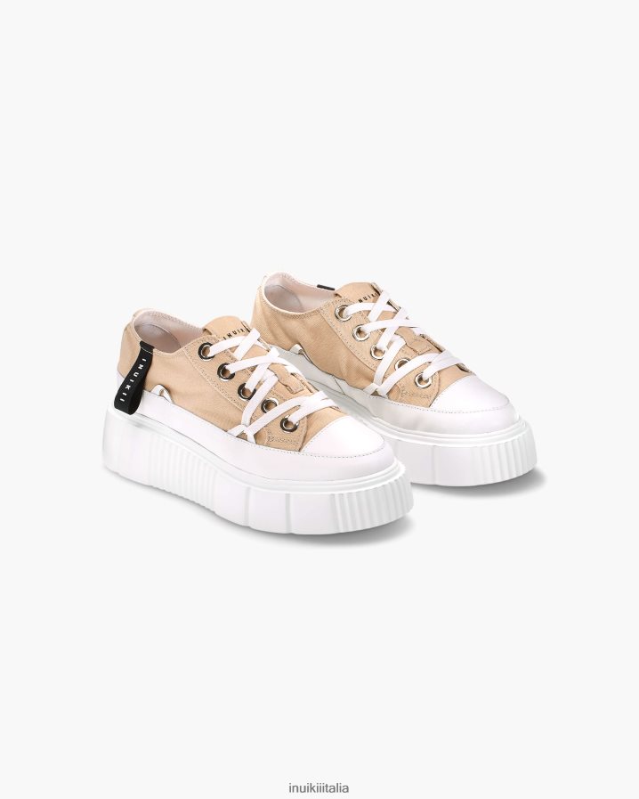 INUIKII donne tela matildica bassa calzature beige antico 6FFJHD39