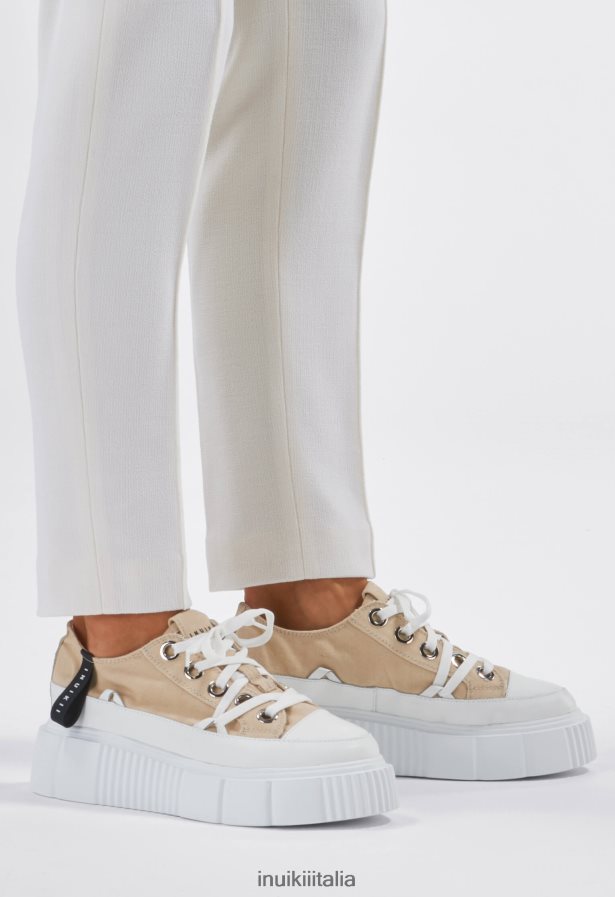 INUIKII donne tela matildica bassa calzature beige antico 6FFJHD39