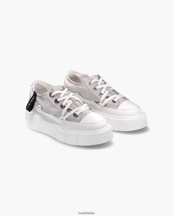 INUIKII donne tela matildica bassa calzature vecchio grigio chiaro 6FFJHD40