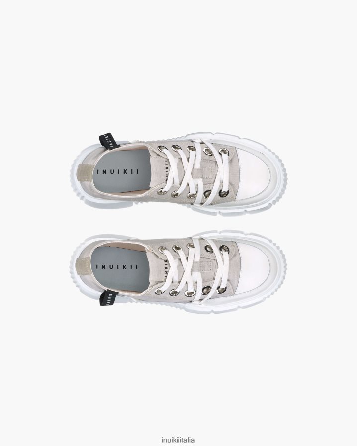 INUIKII donne tela matildica bassa calzature vecchio grigio chiaro 6FFJHD40