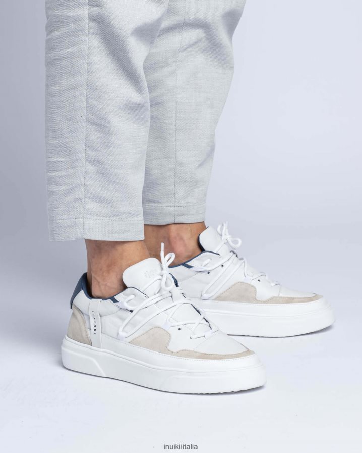 INUIKII uomini accento di Hugo calzature bianco blu 6FFJHD337