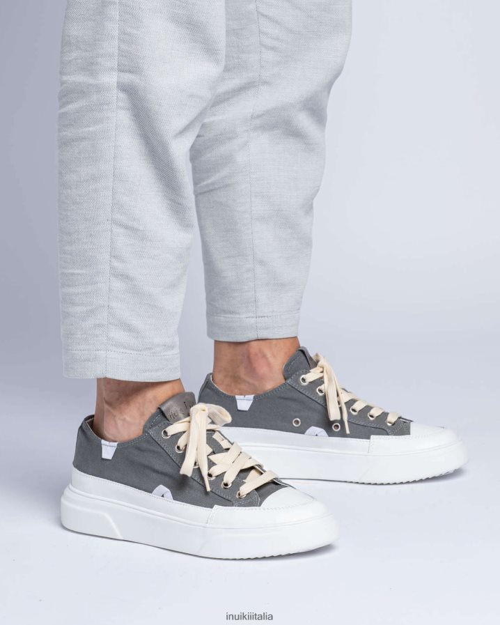 INUIKII uomini tela lex bassa calzature grigio 6FFJHD333