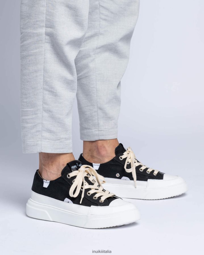 INUIKII uomini tela lex bassa calzature nero 6FFJHD332