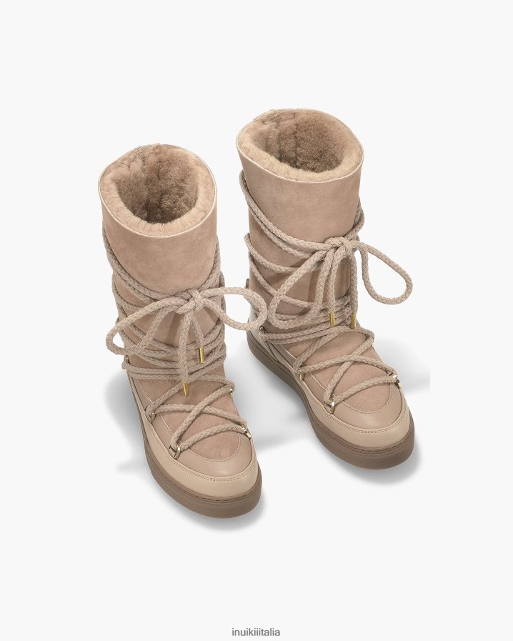 INUIKII donne classica allacciata alta calzature amaretto 6FFJHD128