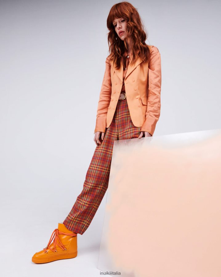 INUIKII donne naplack interamente in pelle calzature arancia 6FFJHD190