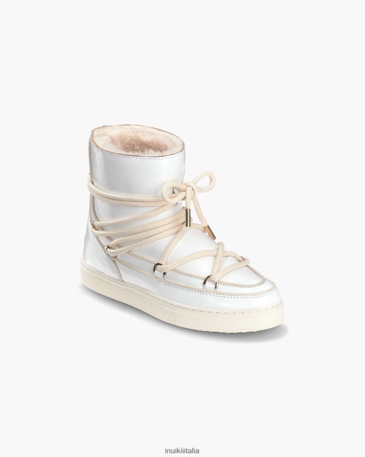 INUIKII donne naplack interamente in pelle calzature bianco 6FFJHD192