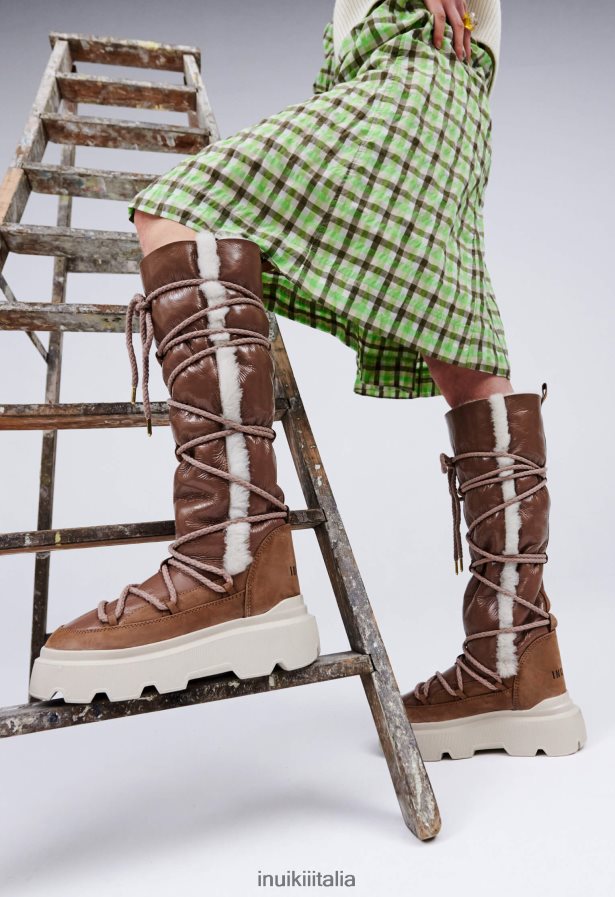 INUIKII donne resistenza accogliente alta calzature marrone 6FFJHD176