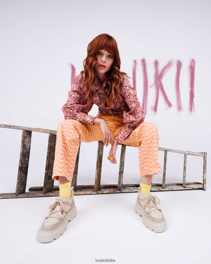 INUIKII donne resistenza bassa superiore calzature crema 6FFJHD186