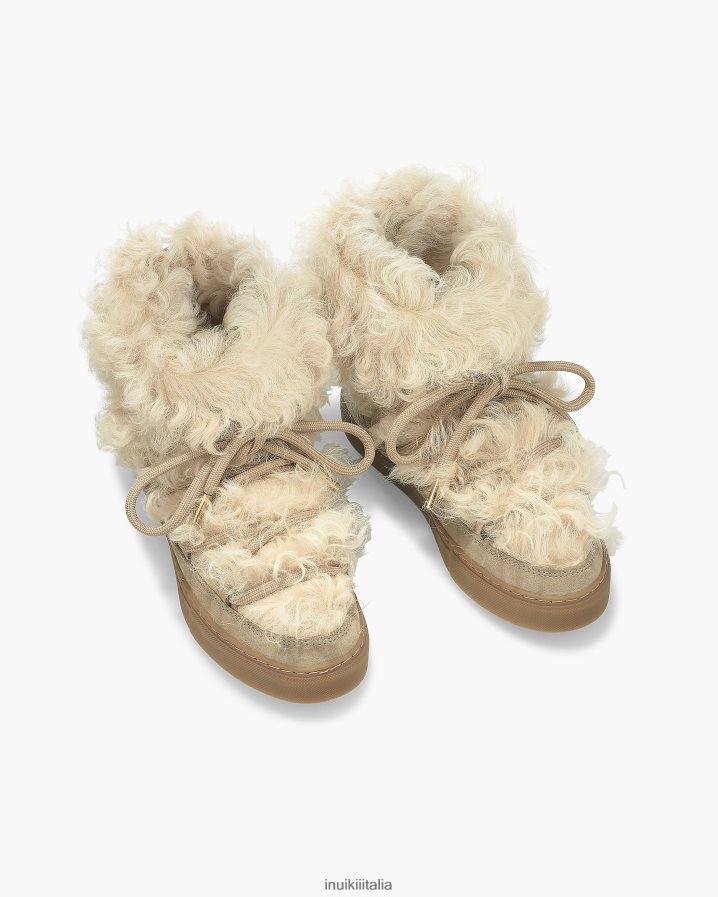 INUIKII donne ricci lunghi calzature beige 6FFJHD217