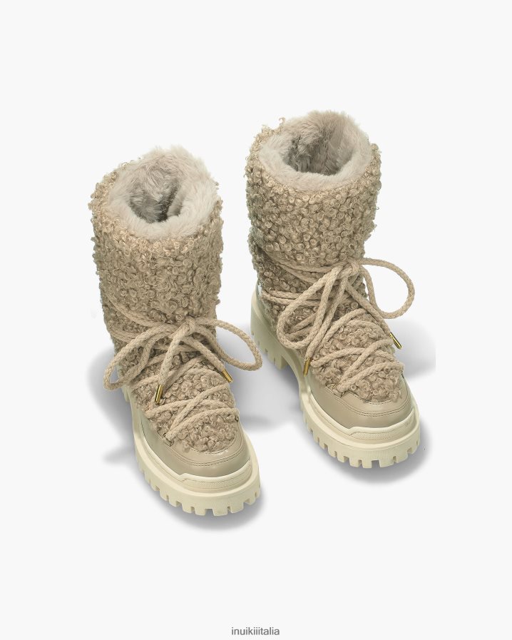 INUIKII donne riccio vegano calzature beige 6FFJHD245