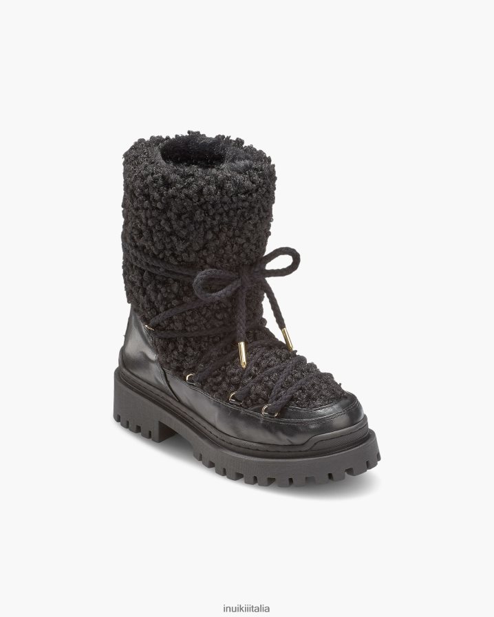 INUIKII donne riccio vegano calzature nero 6FFJHD246
