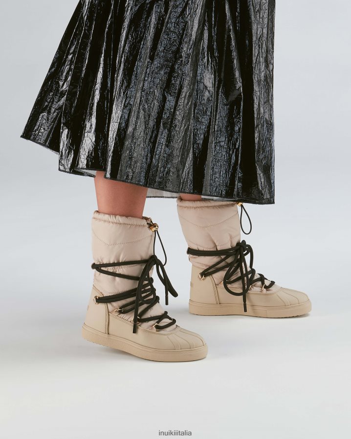 INUIKII donne tecnica classica alta calzature beige 6FFJHD249
