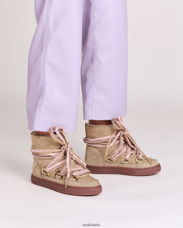 INUIKII donne triplo pizzo calzature beige 6FFJHD256