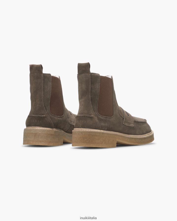 INUIKII uomini velluto chelsea calzature caffè 6FFJHD363