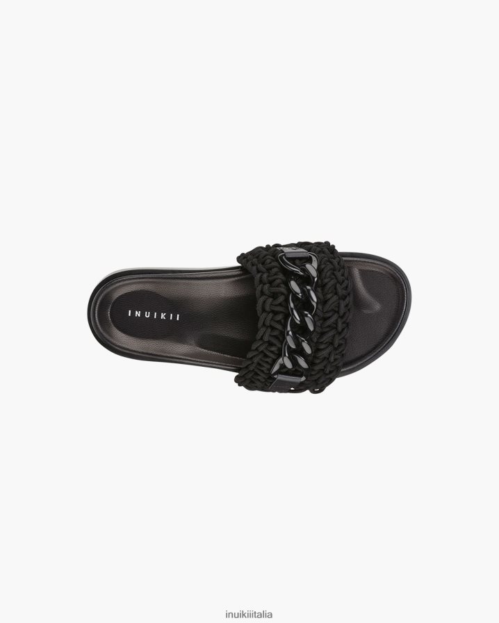 INUIKII donne catena intrecciata calzature nero 6FFJHD13