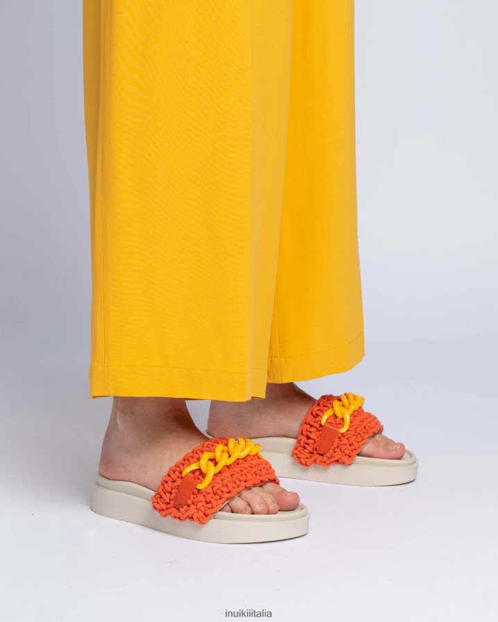 INUIKII donne catena intrecciata calzature rosso 6FFJHD22